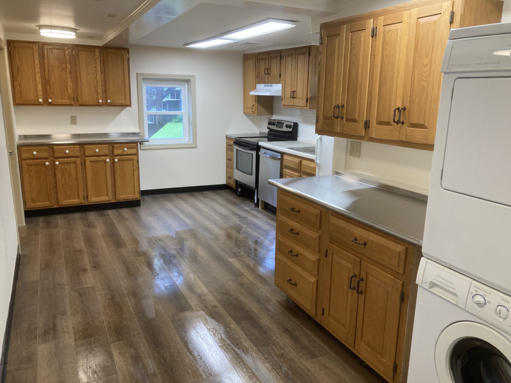 View of the 98.3 kitchen, looking north
